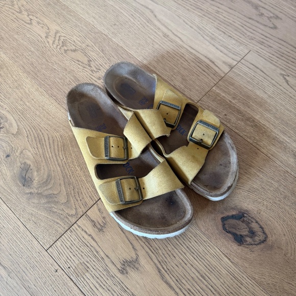 Birkenstock Arizona Soft Footbed in Ochre sandals women’s 8 or 39 - Picture 8 of 8